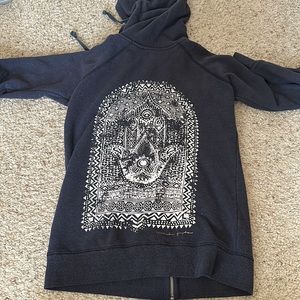 Worn Spiritual Gangster Zip Up Hoodie Small